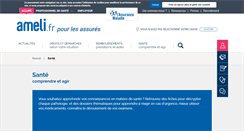 Desktop Screenshot of ameli-sante.fr