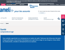Tablet Screenshot of ameli-sante.fr